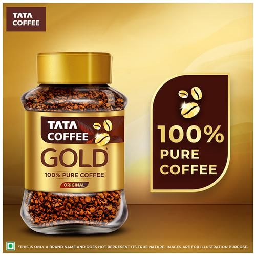 Tata Coffee Gold - 100percent Pure Coffee, 100 g Jar-4.webp